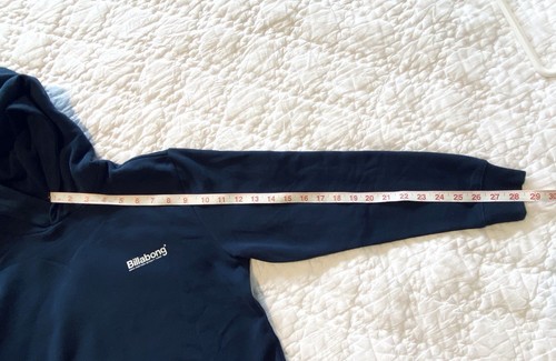 NWOT NEW Boys M 12 Billabong Pocket Pullover Hoodie Navy Blue Logo Lahaina Maui - Picture 8 of 14