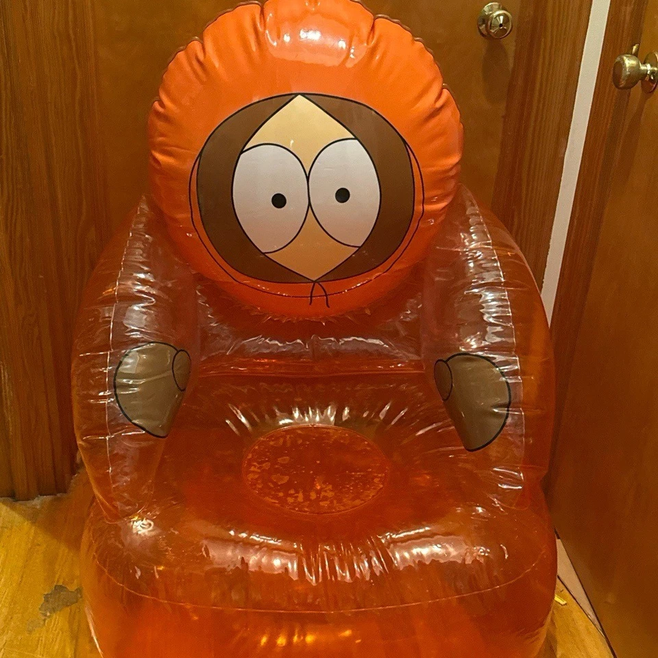 РЕДКИЙ ВИНТАЖНЫЙ 98 Comedy Central South Park Кенни оранжевый надувной стул - Изображение 2 из 4
