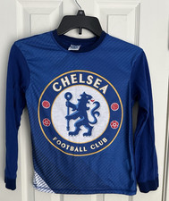 Chelsea Football Club Youth Pajama Top Long Sleeve Blue 9-10 Years - Top Only