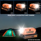 2 USB Power Source Charger Adapter for Black & Decker 20V Li-ion Battery w/ LED — photo 7