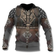 Viking Odin Norse God Warrior Men's 3D Hoodie Pullover All Over Print Gift Idea