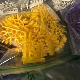 KNEX Rods & Connectors Mix w/Wheels Classic Parts  K'NEX Pieces
