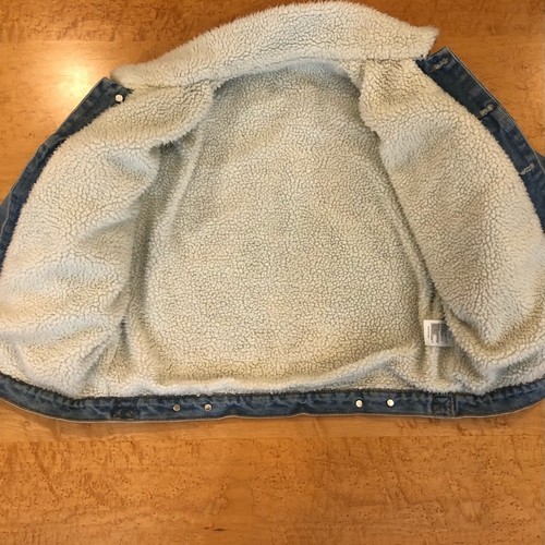Brandy Melville John Galt Sherpa denim jacket size S/M - Picture 6 of 9