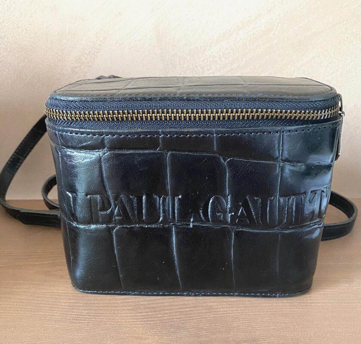 バッグ JeanPaulGaultier Crocodile shoulder bag Vintage JPG Jean Paul Gaultier Small Croc Embossed Rigid