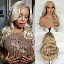 Blonde Body Wave Human Hair Wig Preplucked 13x4 Lace Front Wig