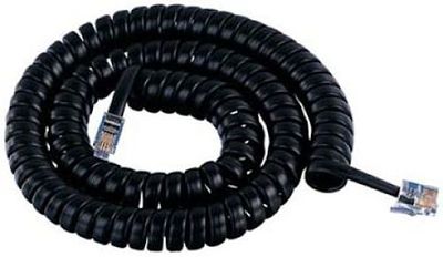 NEC 12 FT DSX 1090020 1090021 1090034 Phone Handset Curly Coil Cord Black NEW