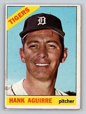 1966 Topps Hank Aguirre Detroit Tigers Card #113 *Poor*