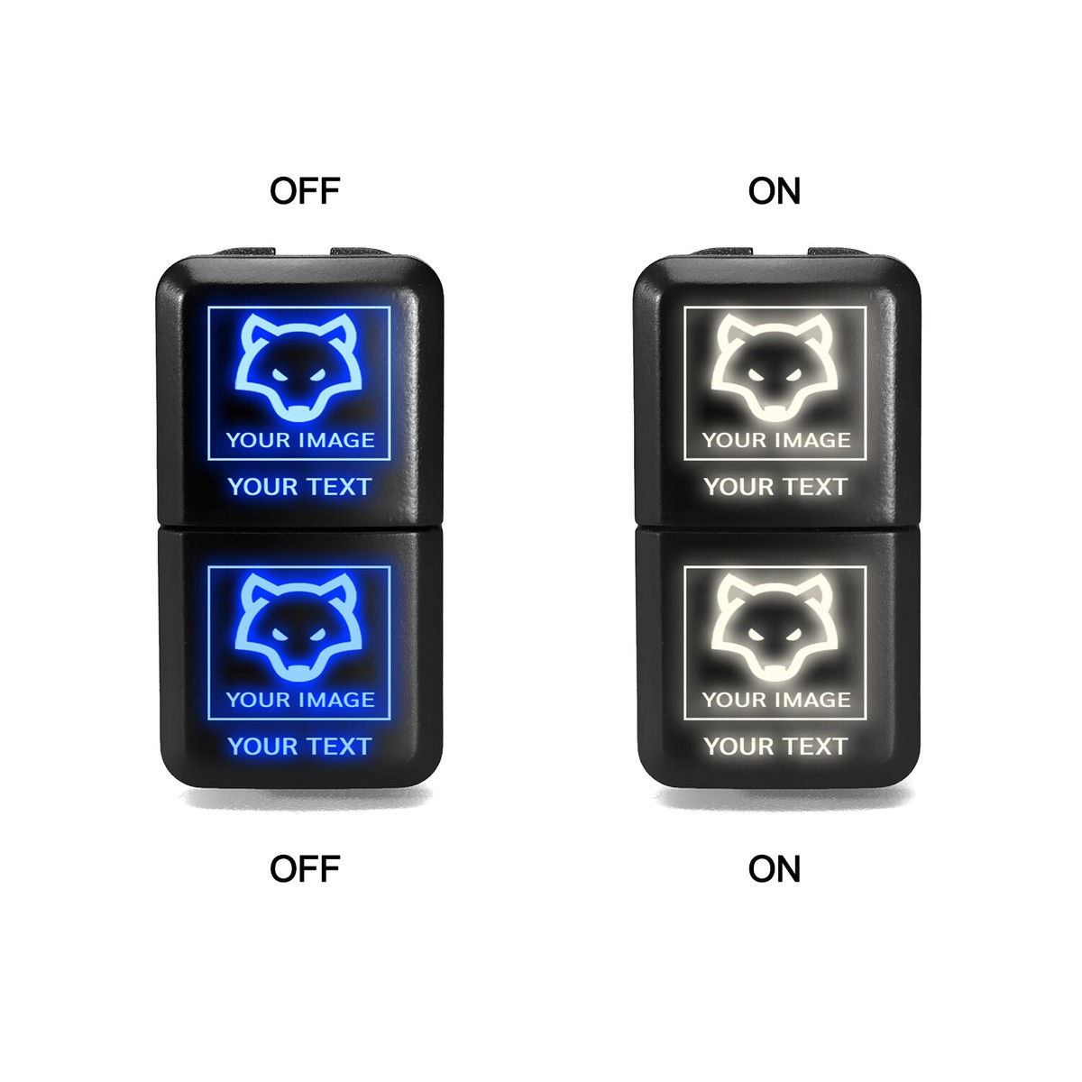 Make You Own - Dual Function Push Button Switch For Toyota