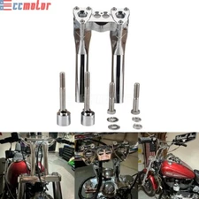 8" 9" Handlebar Pullback Riser Club Style 1" Bar For Harley Softail Dyna FXDWG