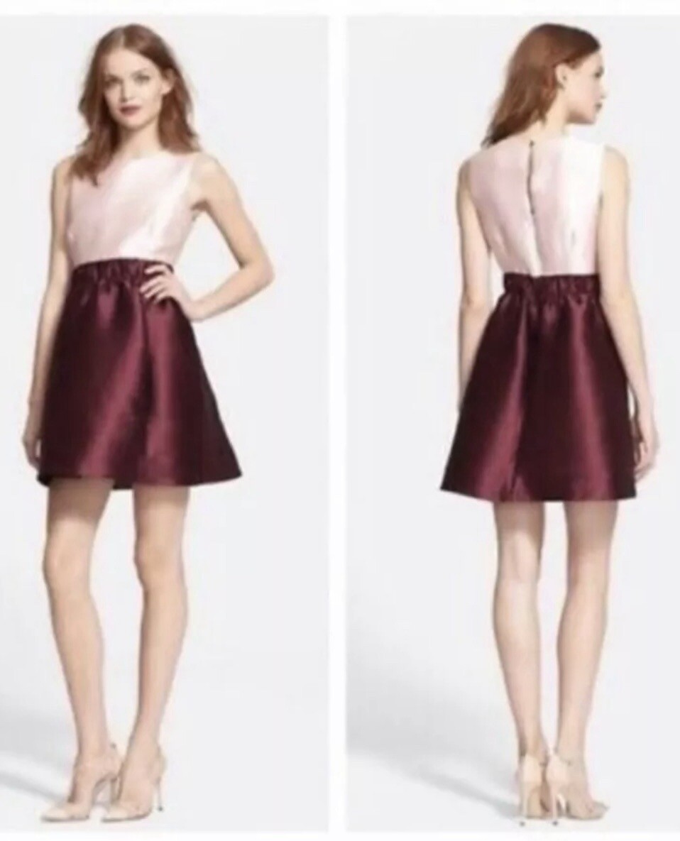kate spade burgundy dress Dark Gold Cowl Neck Slit Tea Length Bridesmaid Dress main image 1