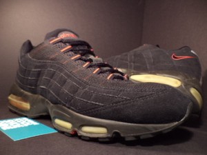 2000 Nike Air Max 95 1995 BLACK COMET RED BRED SUEDE 604116-063 11.5 ... Image is loading 2000-Nike-Air-Max-95-1995-BLACK-COMET-