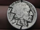 1913-1919 Buffalo Nickel 5 Cent Piece- Philadelphia, Unique Zig Zag Design