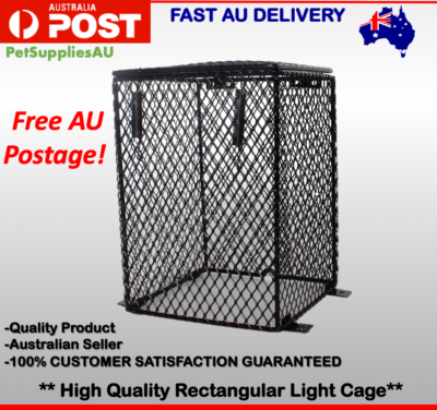 heat lamp on mesh
