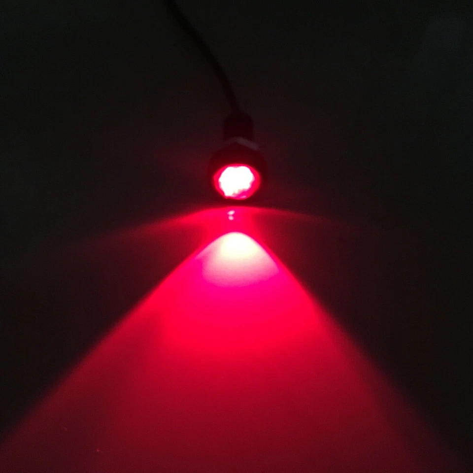 10X Red Motor Car 9W 18mm Eagle Eye Light LED DRL Daytime Running Backup Lamp - Image 3 of 4