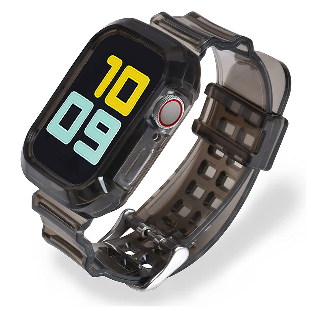 For Apple Watch Clear Sport Band TPU Crystal Strap iWatch Series