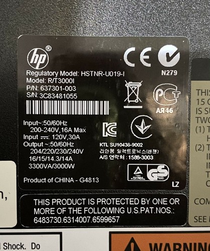 HP R/T 3000 UPS 3KVA UPS - AF468a - New cells - New in box - 12m RTB - Picture 9 of 9