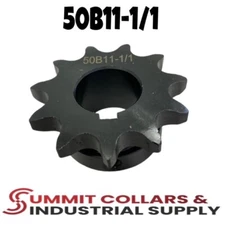 #50 Roller Chain Sprocket B Type 1" Bore 11 Tooth 50B11-1/1