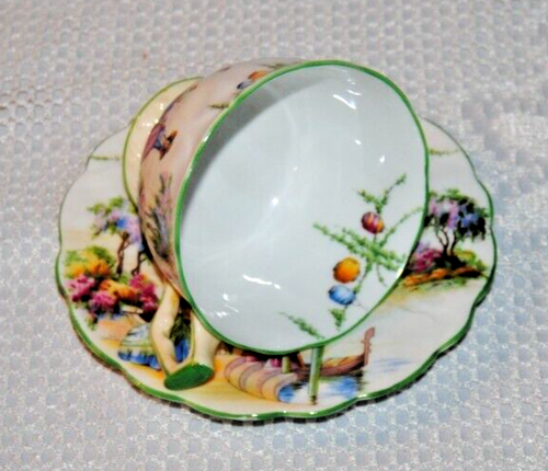 Beautiful, Circa 1925+, Aynsley, Fine Bone China, Teacup & Saucer - Picture 6 of 10