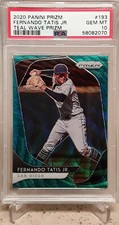 2020 Panini Prizm FERNANDO TATIS JR. Teal Wave Prizm PSA 10 POP 3