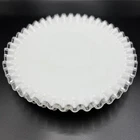 2 Fenton SILVER CREST 8.5" Salad Luncheon Plates White Milk Glass VTG