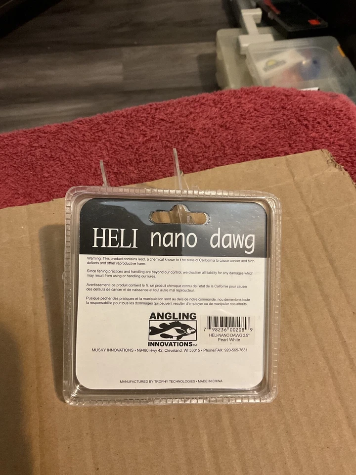 HELI NANO DAWG HYBRID SWIMBAITS SPINNER WEEDLESS PIKE BASS FISHING - Image 2 of 2