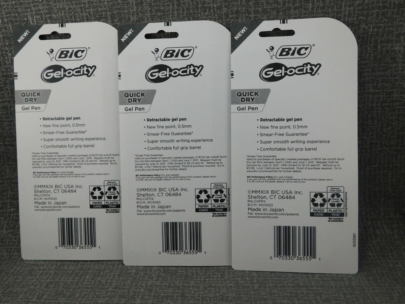 bic gelocity quick dry gel pen smear free guarantee smooth & vibrant