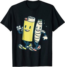 NEW LIMITED Lighter Joint Friends 420 Smoking Weeb Parody T-Shirt - MADE IN USA