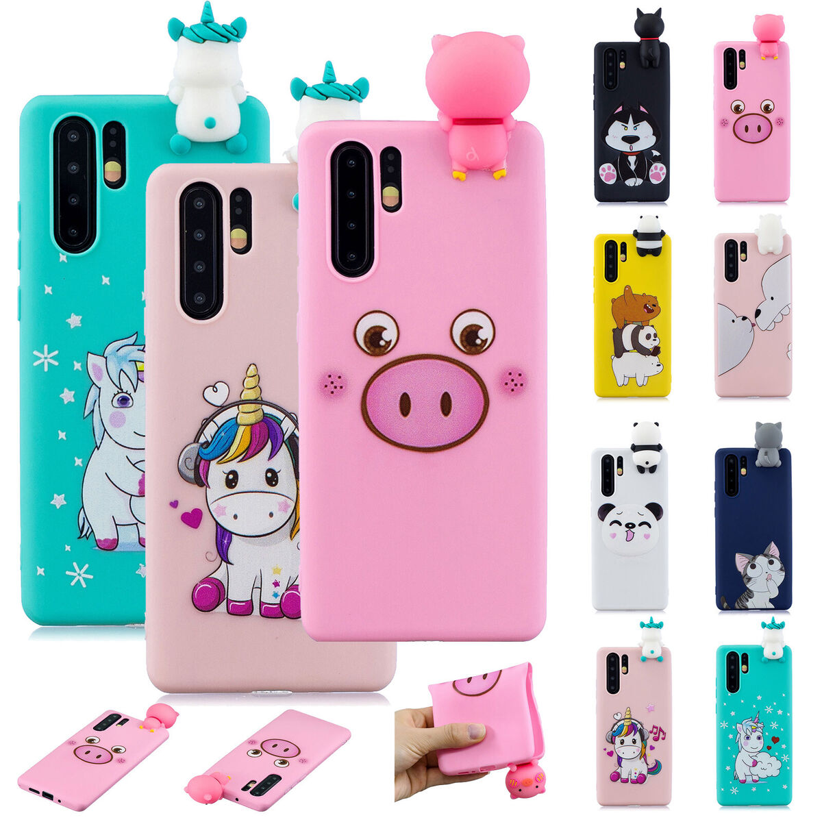 Case For Xiaomi Redmi 13C Cover Redmi 13C Funda 3D Cartoon Phone Holder  Case For Redmi 13 C redmi13c Cute Cat Silicone Cover