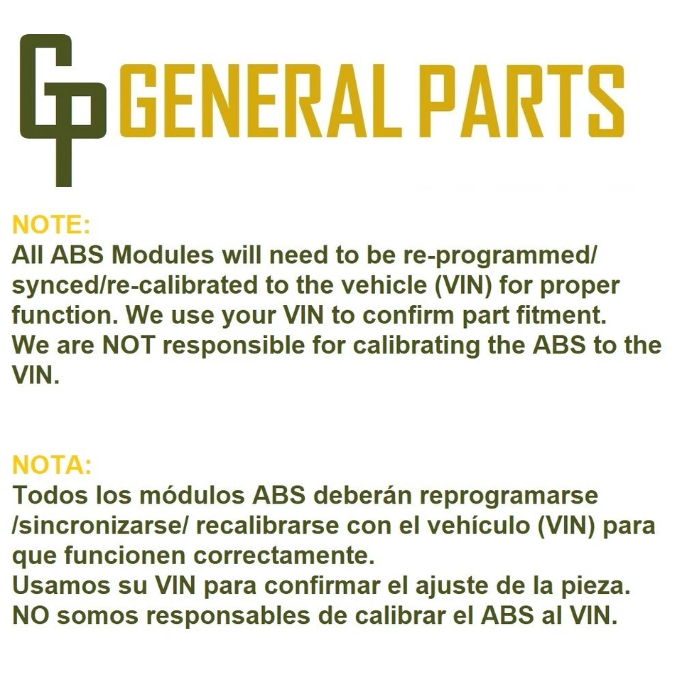 Conjunto de bomba de freno antibloqueo Ford E-150 Van 2000-2001 ID#FXC25-2C346-AB GENUINO Foto 3 de 4