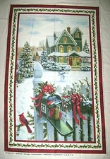 Northcott Wall Quilt Panel CHRISTMAS DELIVERY by Ruth Saunderson