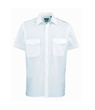 Premier Herren Kurzarm Pilot Büro formelle Arbeitskleidung Sicherheit Hemden 14,5 - 23