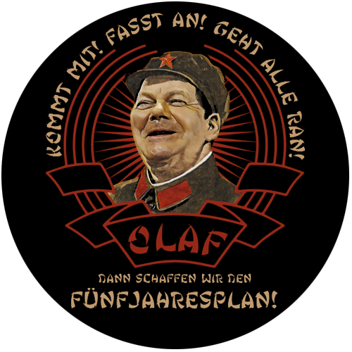 Olaf Ming Wir schaffen den Fün Button Anstecker Aufkleber Flaschenöffner Spiegel - Bild 5 von 5