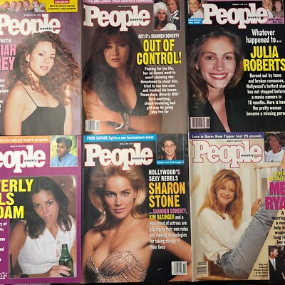 (21) People Magazine 1993 JFK JR Heidi Fleiss SHANNEN DOHERTY Audrey Hepburn