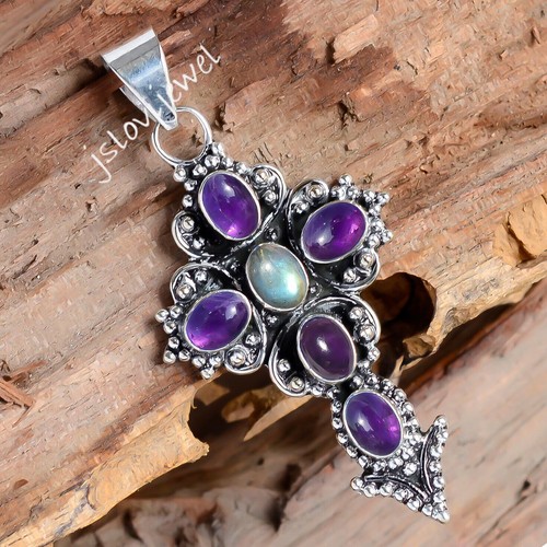 Pendentif En Améthyste Naturelle 12mm - Pierre Semi-précieuse - Fait Main En France