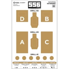 Action Target 556 Training Lab Target Brown & White 100 Per Box GS-556TRALAB-100