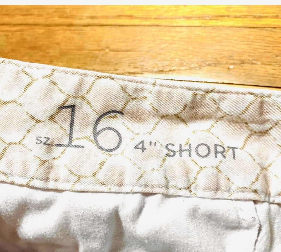 "Pantalones cortos Ann Taylor Loft talla 16 para mujer tiro medio rosa patrón cocodrilo 4"" pantalones cortos" Foto 4 de 4