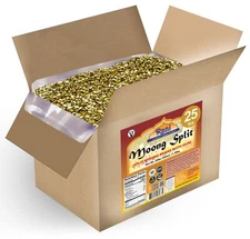 Rani Moong Split(Split Mung Beans with Skin)Lentils Indian 400oz (25lbs) 11.36kg