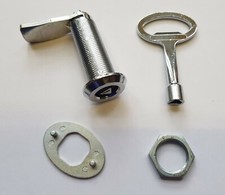 60mm Quarter Turn Spanner Lock Set c/w Fixing Plate Nut and Triangle Spanner Key