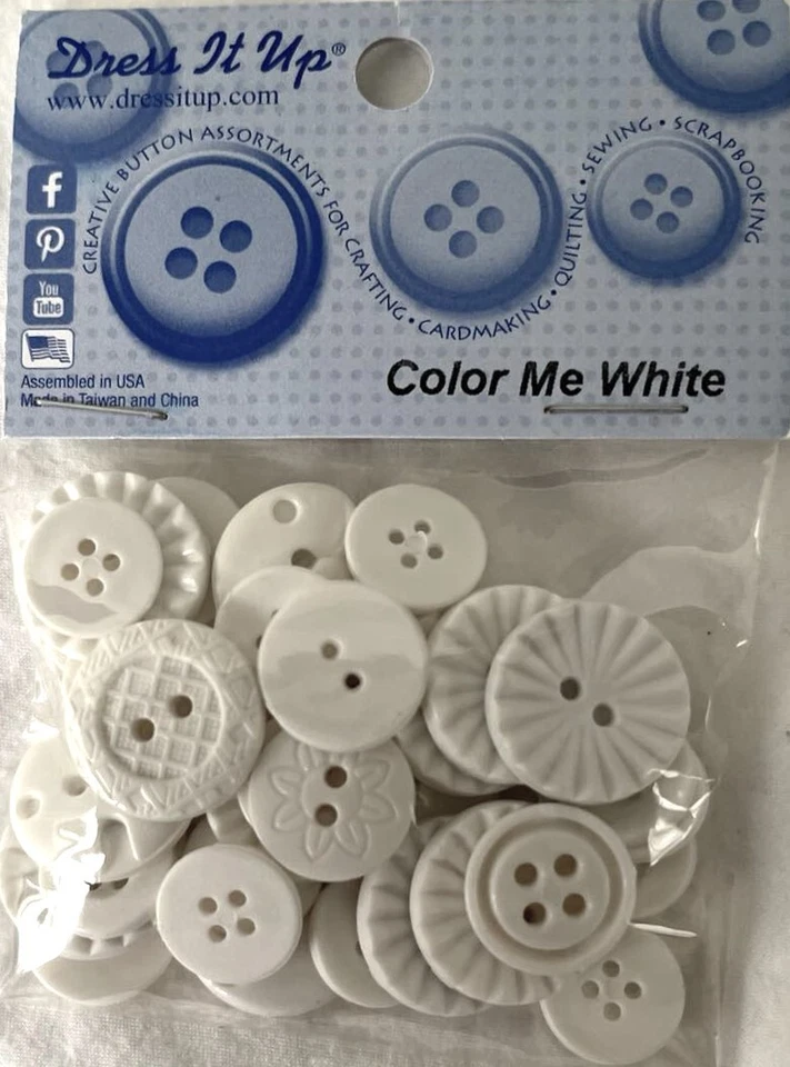 Dress It Up! Button Packs - SHAPES STARS ROUND MICRO TINY LARGE  - 51 choices - Image 2 of 4