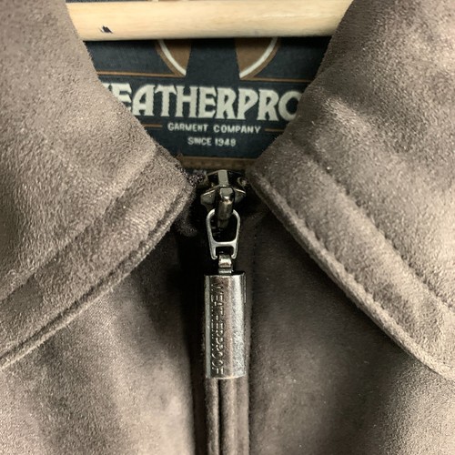 Weatherproof Jacket Brown Faux Suede Zip Pockets Wool Blend Insulated Lined XL - Picture 10 of 12