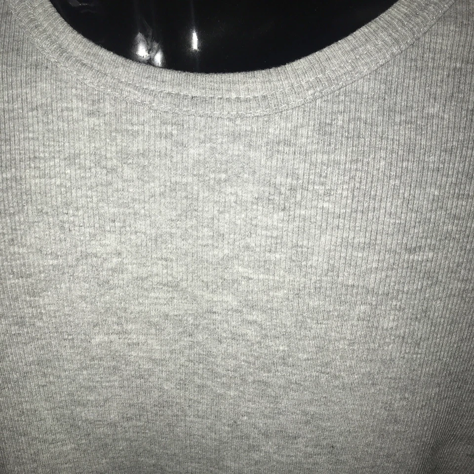 Camisa Pullover Canyon River Azul Para Hombres L Gris Manga Corta Cuello Redondo NUEVA Foto 4 de 4