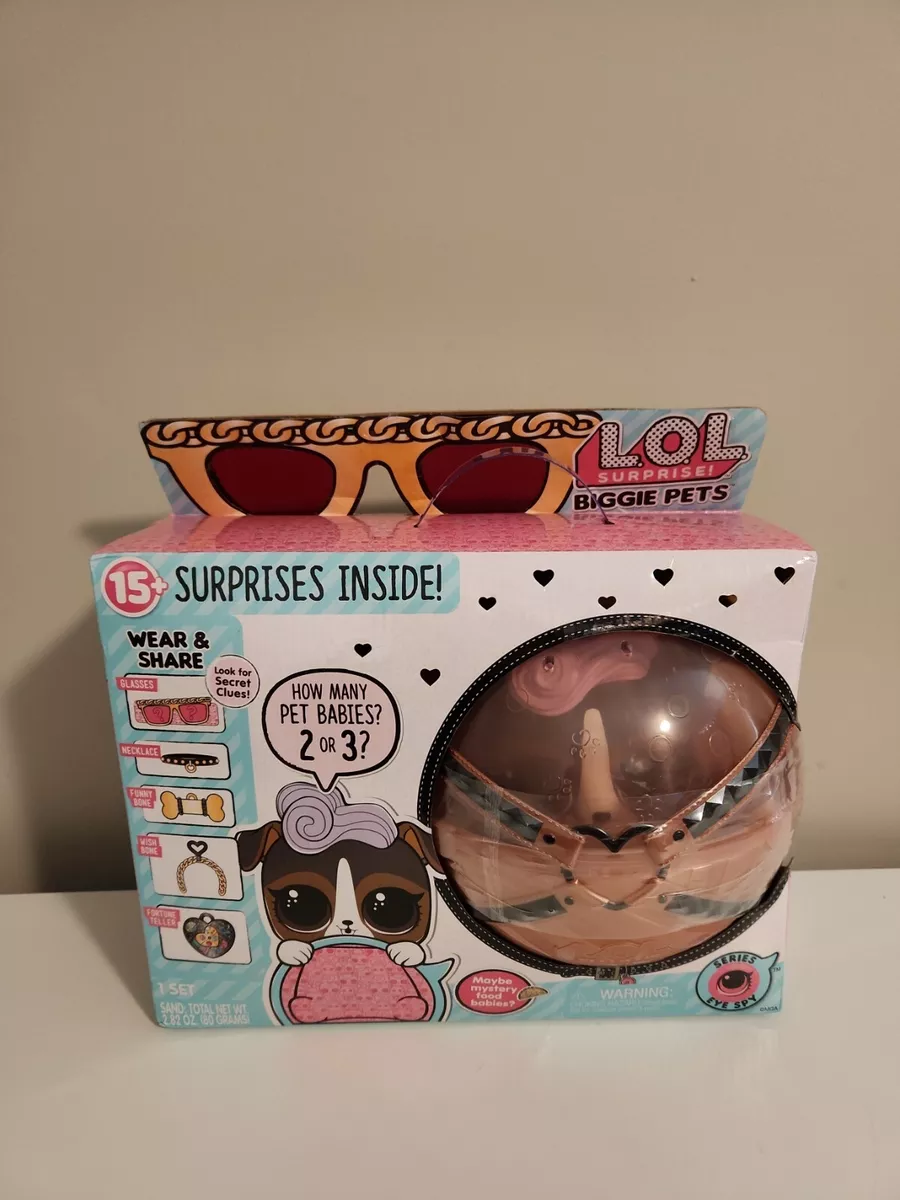 LOL Surprise Biggie Pets D J Toy Eye Spy Pets DJ K9 NEW Square Box