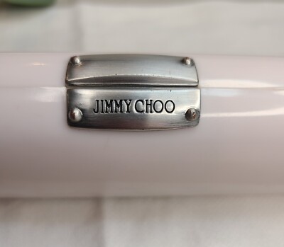 Jimmy Choo White Acrylic Magnetic Hard Clutch Eyeglass  display picture 3