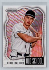 2021 Panini Prizm #OS-4 Eddie Mathews Old School White Wave Prizm