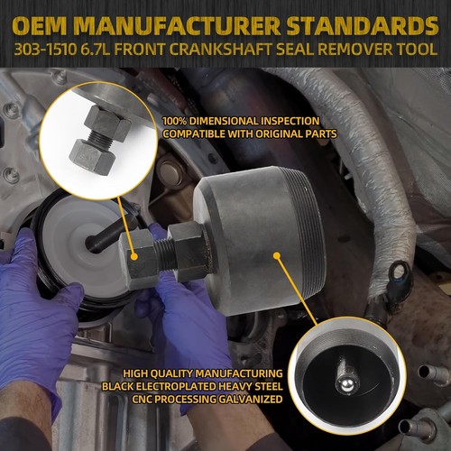 ✅ Front Crankshaft Seal Remover Tool for 2011-2021 Ford 6.7L Super Duty 303-1510 - Picture 5 of 13