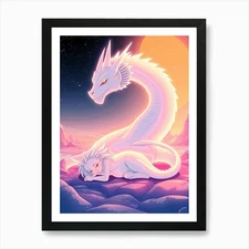 Mystical Fantasy Illustration 22 Ar Framed Wall Art Poster Canvas Print Picture