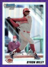 2010 Bowman #BCP24 Byron Wiley Chrome Prospects Purple Refractors #/999