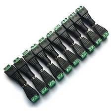  10 Pairs 12V Male+Female 2.1x5.5MM DC Power Jack Plug Adapter Connector for 