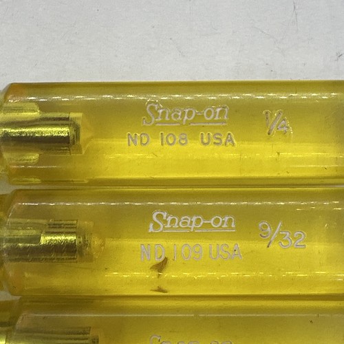 Snap-On ND-1070K Nutdriver Set with Vinyl Case Vintage Underlined Logo - Picture 8 of 14