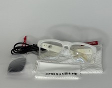 OhO Smart Glasses Safety Sunglasses Bluetooth Speaker UV Protection White